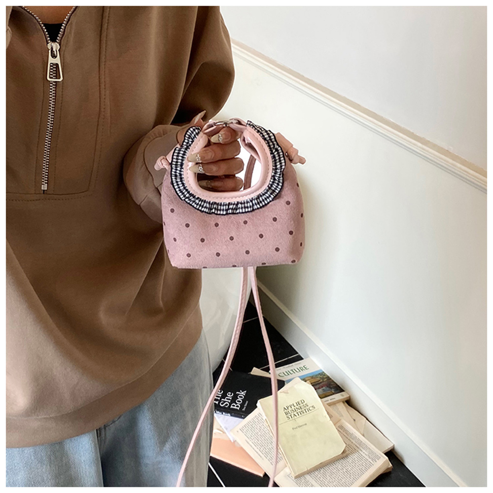 Half Moon Bag Suede - الحلو حقيبة يد صغيرة من جلد