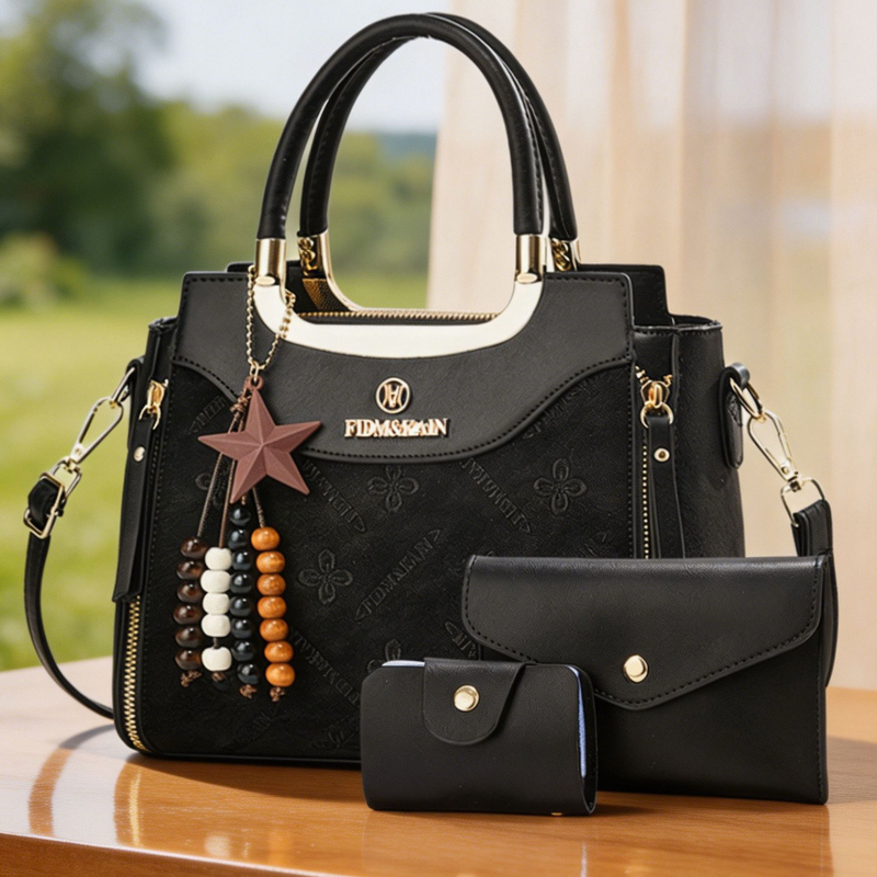 Luxury Bags Casual - حقيبة يد نسائية أنيقة، لون موحد،