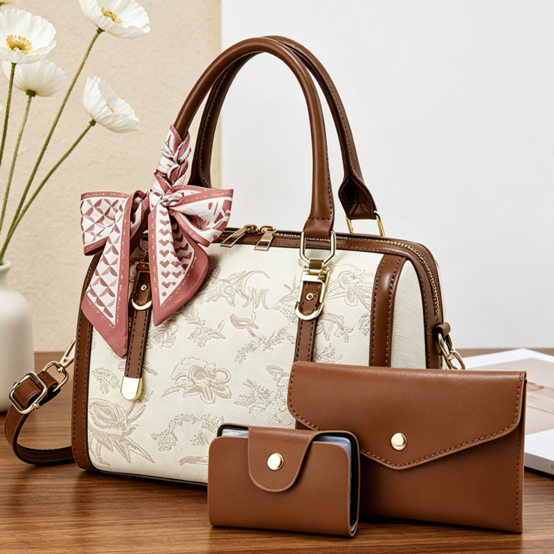Luxury Bags Casual - حقيبة يد نسائية مطرزة فاخرة، طقم