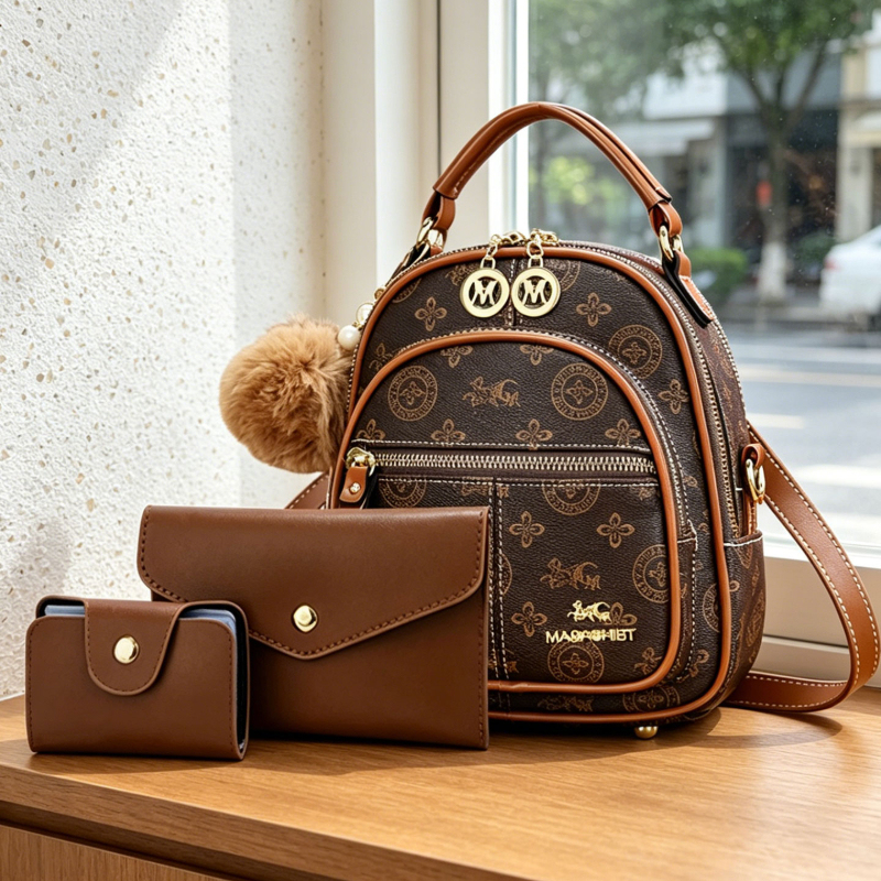 Luxury Bags Casual - مجموعة حقائب نسائية من 3 قطع،