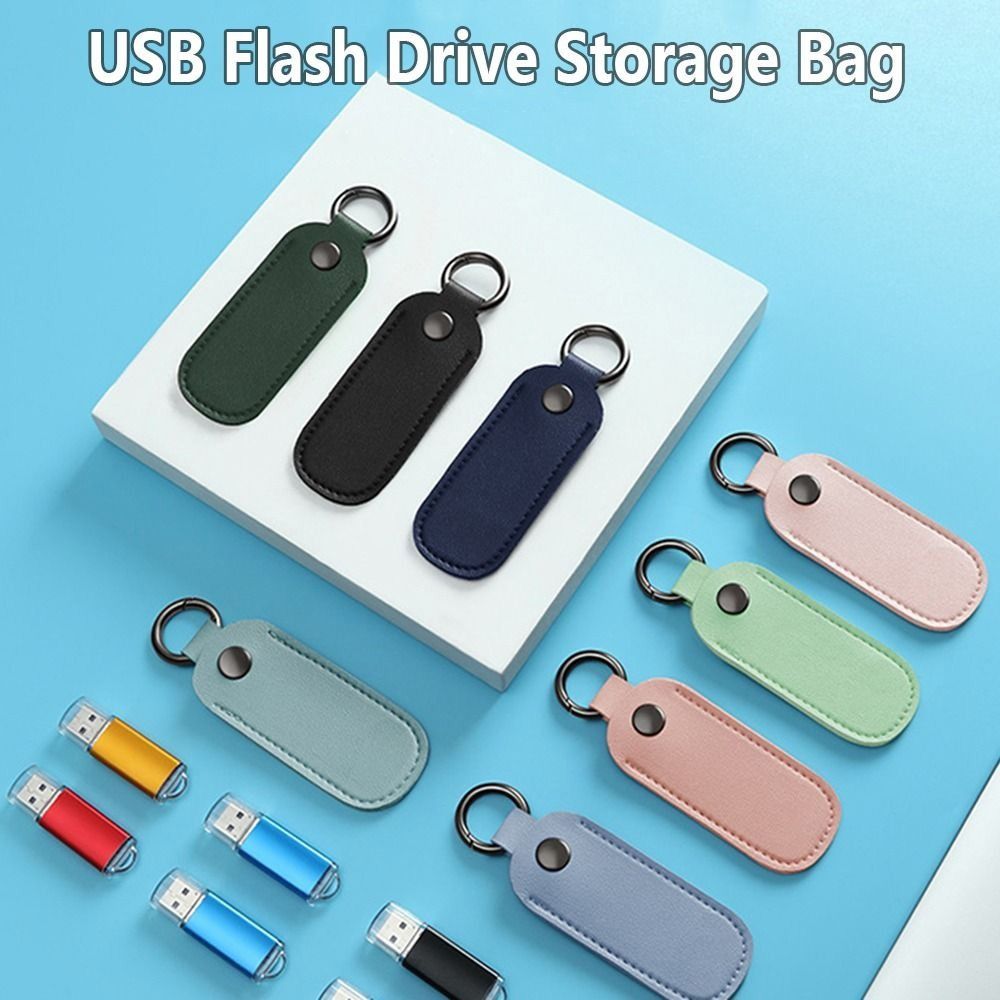 Key Holder Leather Pouch - حقيبة قرص يو جلد ، حامل