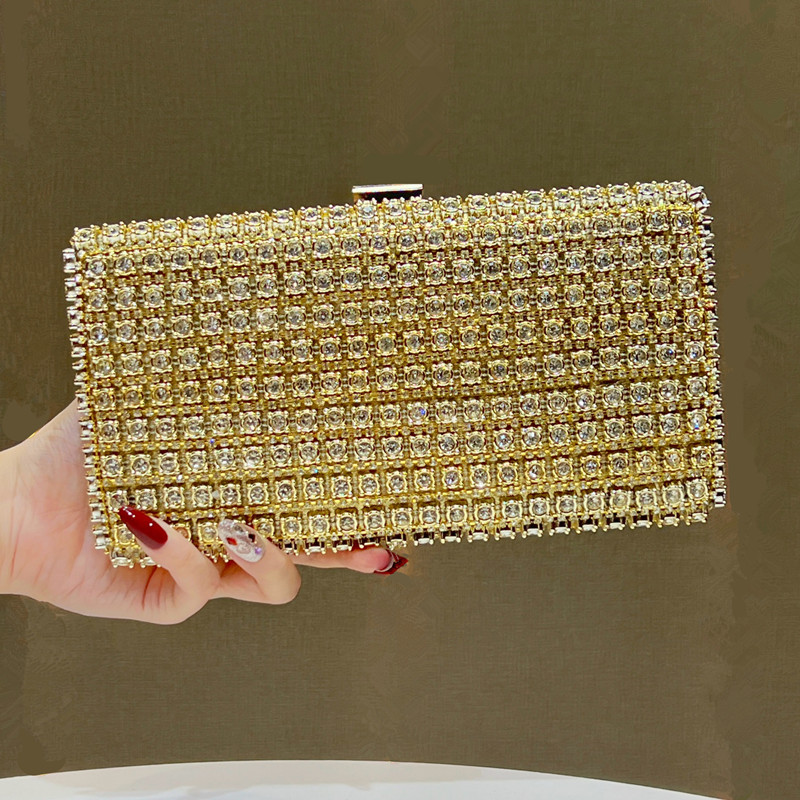 Luxury Bags Store - حقيبة سهرة نسائية فاخرة مرصعة بالكامل