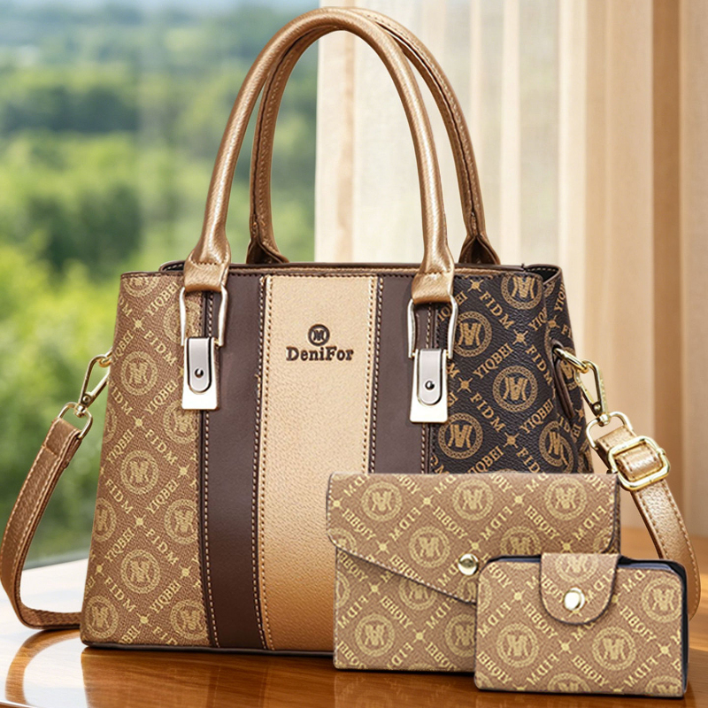 Luxury Bags Casual - مجموعة من 3 حقائب يد نسائية