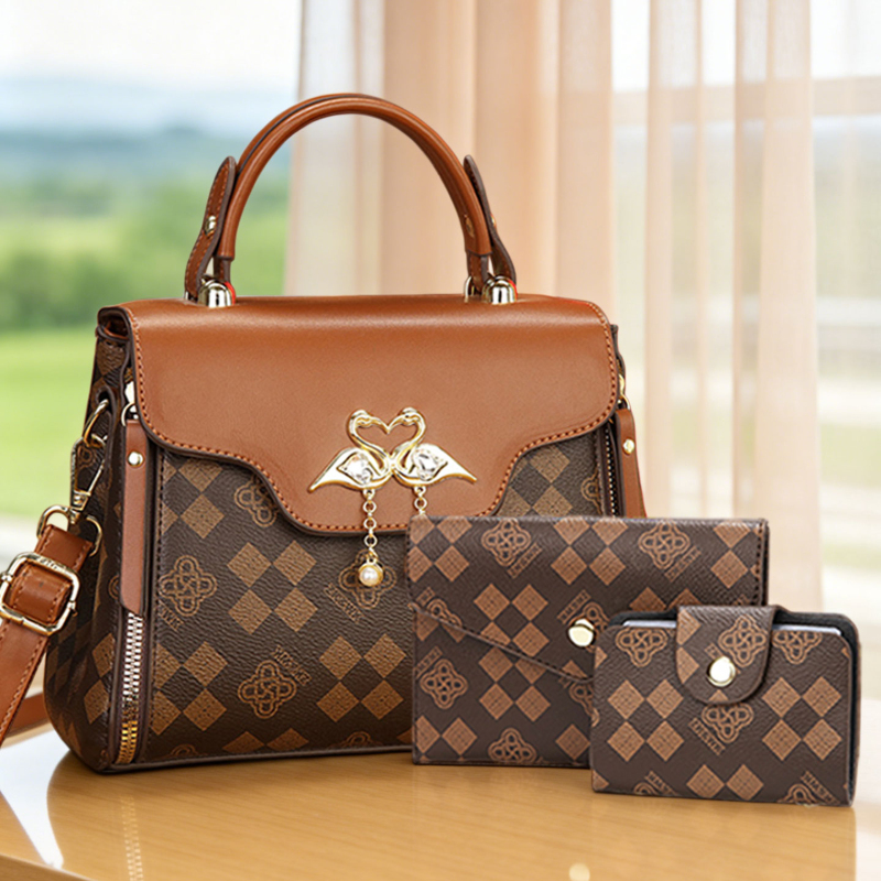 Luxury Bags Casual - مجموعة حقائب نسائية من 3 قطع،