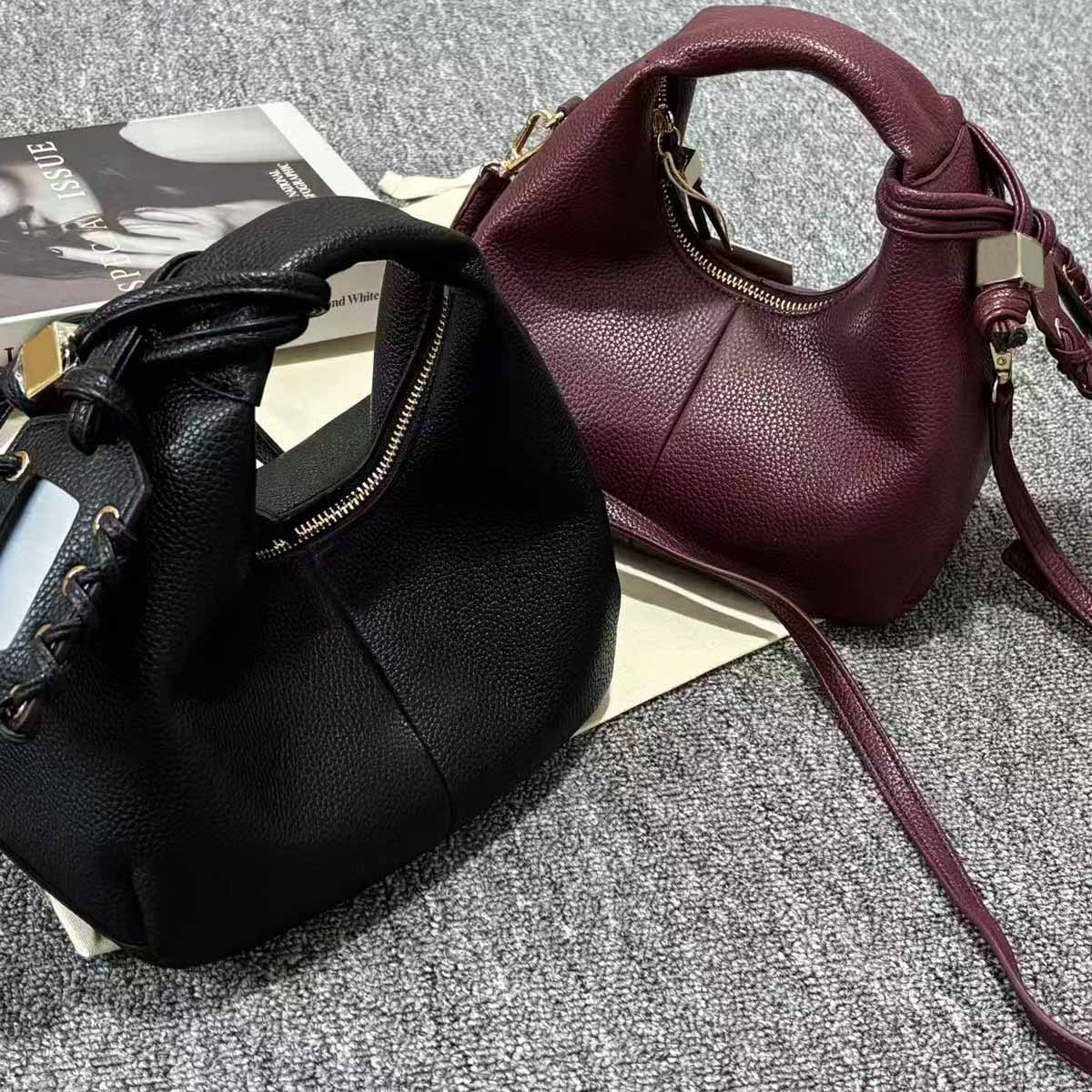 حقيبة كتف نسائية جديدة لعام 20 - مراجعة Half Moon Bag Suede وسعره