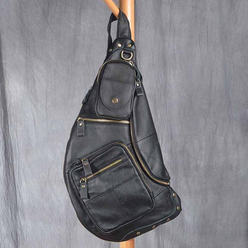 حقيبة صدر جلدية جديدة للرجال ل - مراجعة Half Moon Bag Suede وسعره