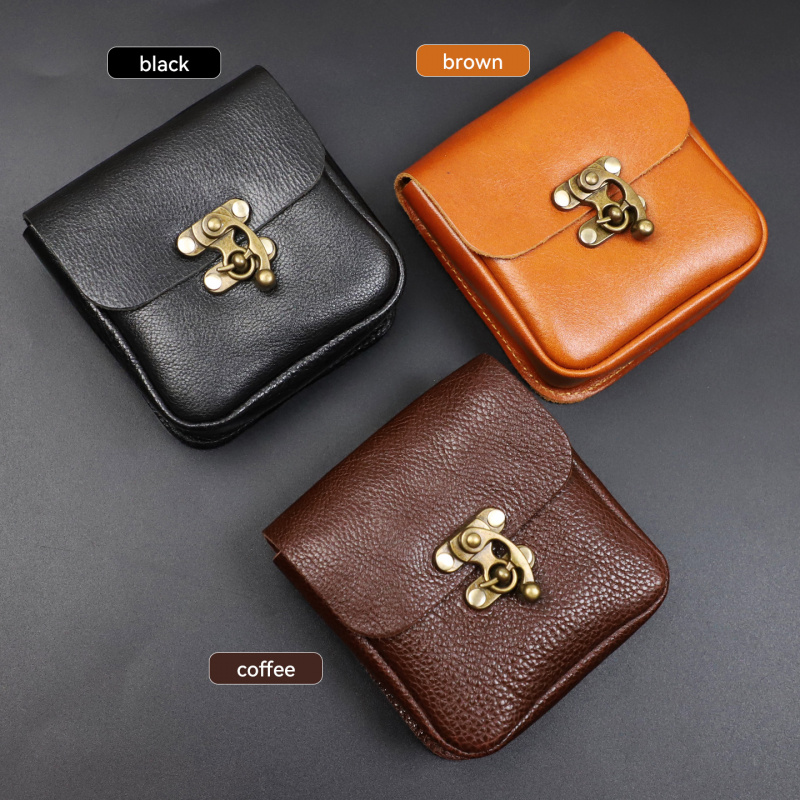 حقيبة خصر صغيرة من جلد البقر ا - مراجعة Key Holder Leather Pouch وسعره