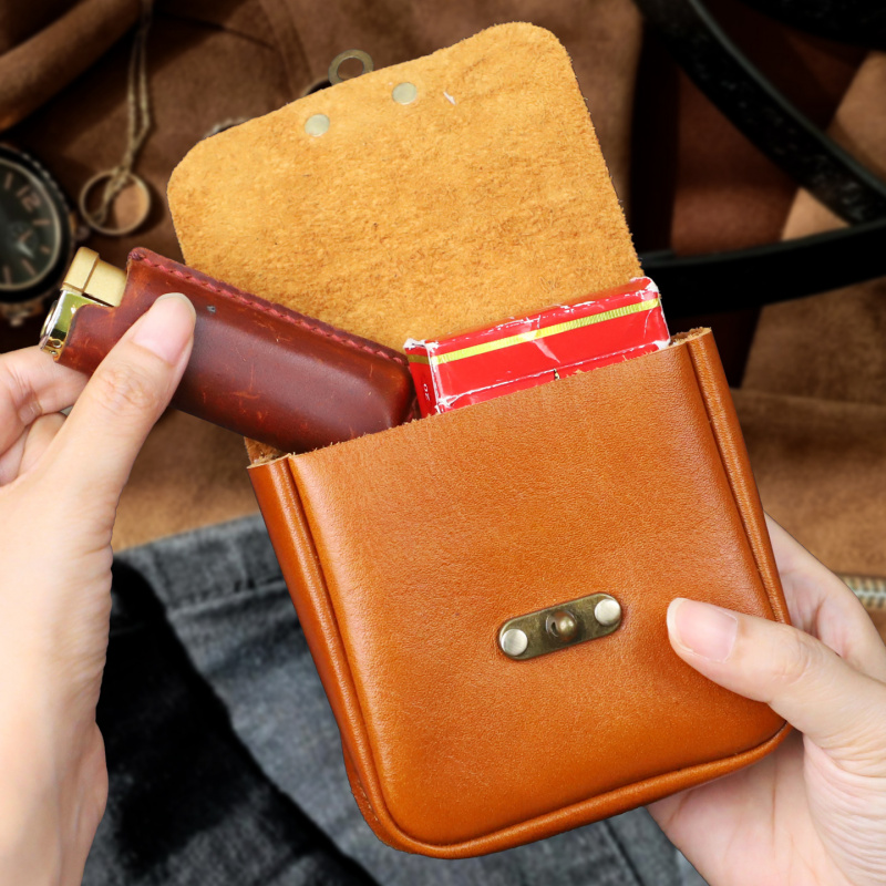 حقيبة خصر صغيرة من جلد البقر ا - مراجعة Key Holder Leather Pouch وسعره