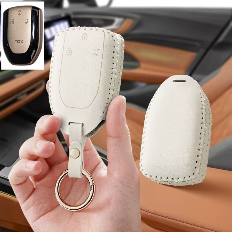 غطاء حافظة مفتاح السيارة مع حل - مراجعة Key Holder Leather Pouch وسعره
