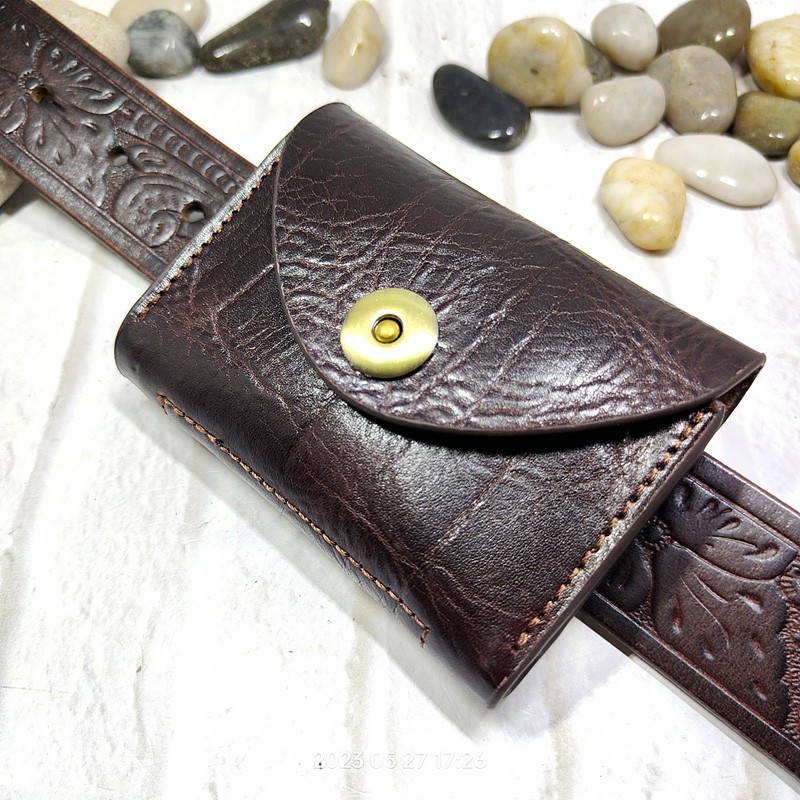 Blongk حقيبة خصر صغيرة رقيقة ح - مراجعة Key Holder Leather Pouch وسعره