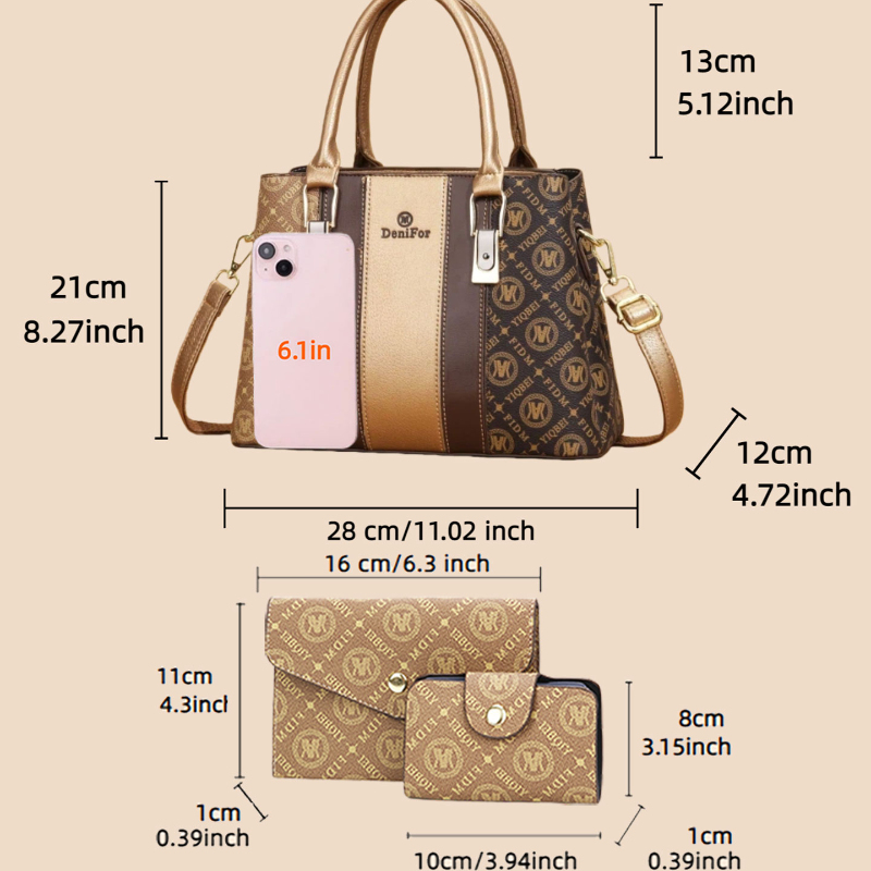 مجموعة من 3 حقائب يد نسائية بت - مراجعة Luxury Bags Casual وسعره