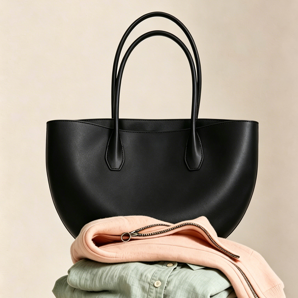 حقيبة يد جلدية نصف دائرية من ا - مراجعة Half Moon Bag Suede وسعره